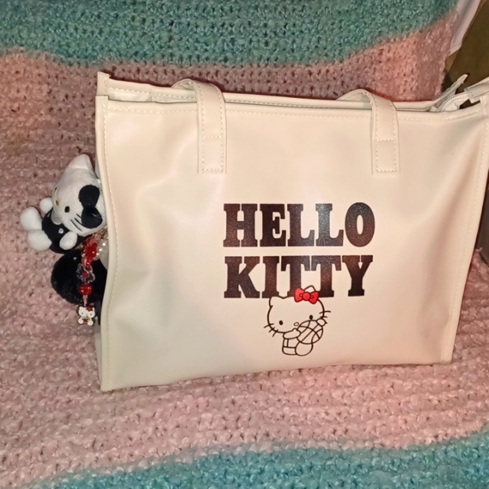 PU Leather Hello Kitty B. Ball Tote